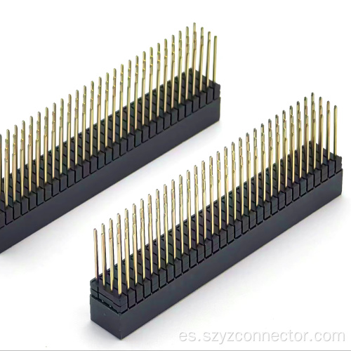 Conector hembra PC104 de 2,0 mm recto de cuatro núcleos